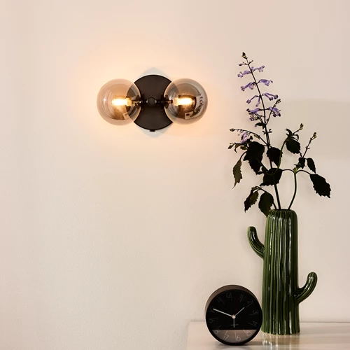 Lucide TYCHO - Applique murale - 2xG9 - Noir - ambiance 1
